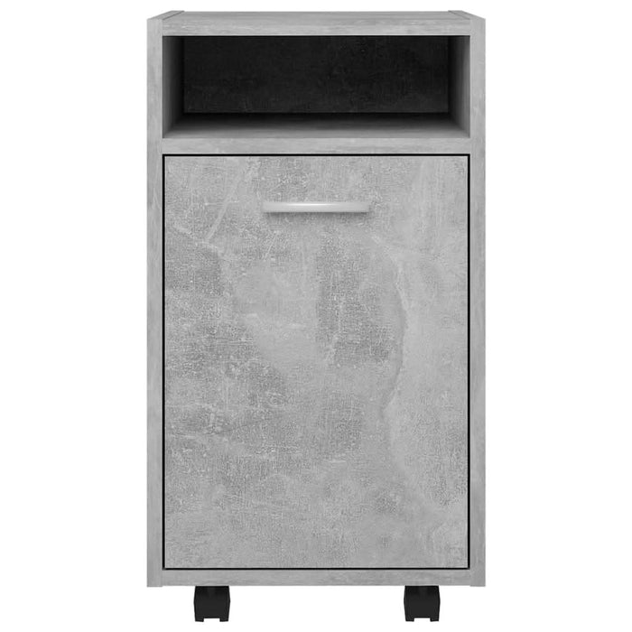 Dulap lateral cu roți, gri beton, 33x38x60 cm, PAL - WALTI WALTI