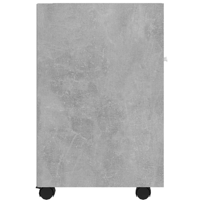 Dulap lateral cu roți, gri beton, 33x38x60 cm, PAL - WALTI WALTI