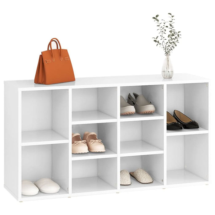 Banchetă pantofar, alb, 103x30x54,5 cm, PAL - WALTI WALTI