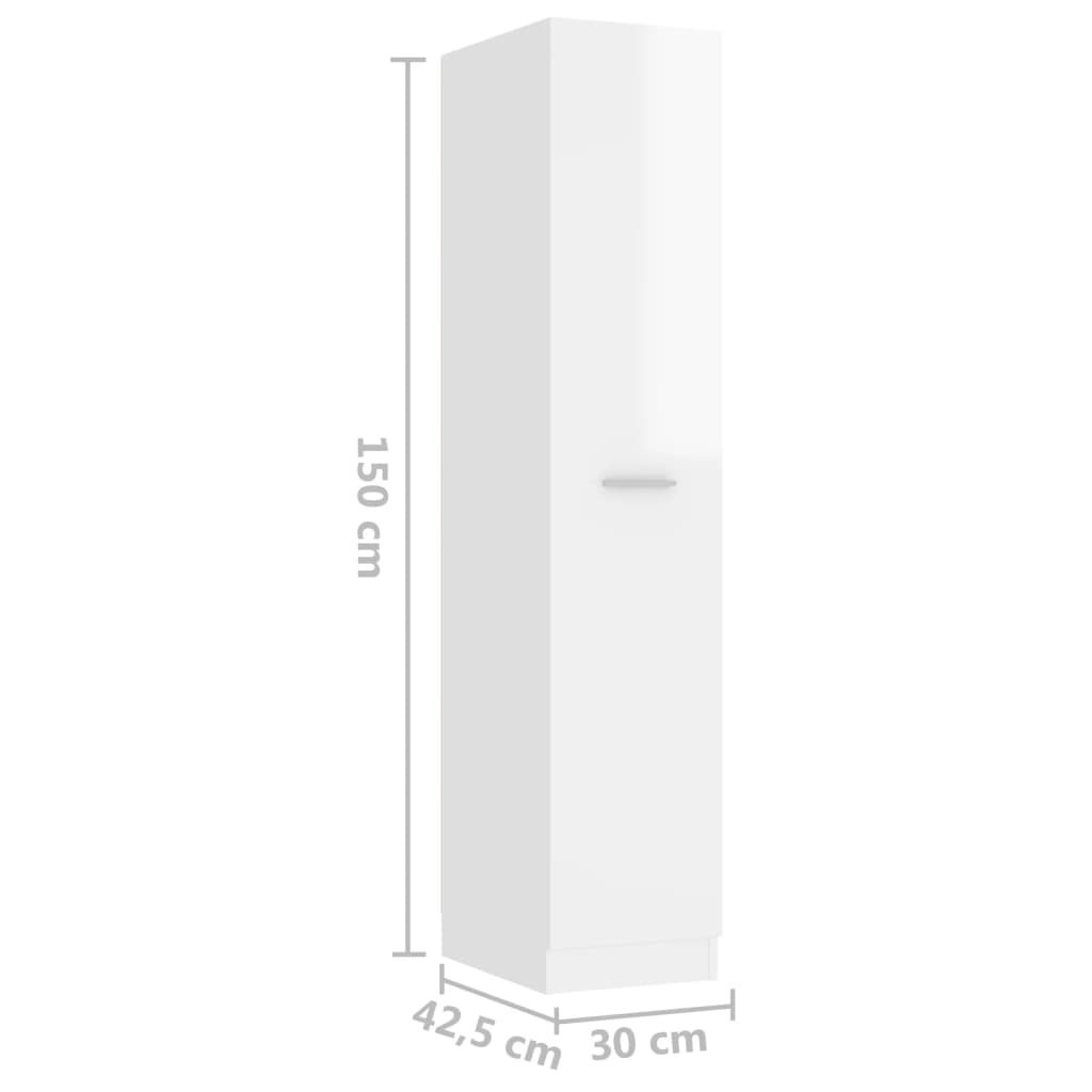 Dulap farmacie, alb extralucios, 30x42,5x150 cm, PAL - WALTI