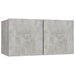 Dulap TV suspendat, gri beton, 60x30x30 cm - WALTI WALTI