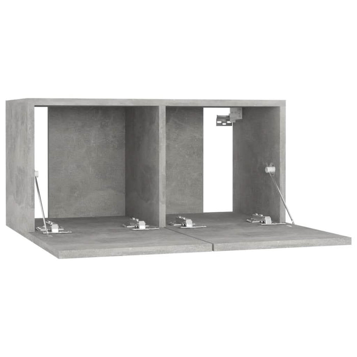 Dulap TV suspendat, gri beton, 60x30x30 cm - WALTI WALTI