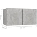 Dulap TV suspendat, gri beton, 60x30x30 cm - WALTI WALTI