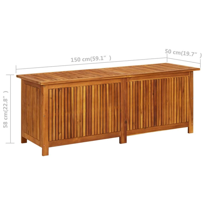 Ladă de depozitare grădină, 150x50x58 cm, lemn masiv de acacia - WALTI WALTI