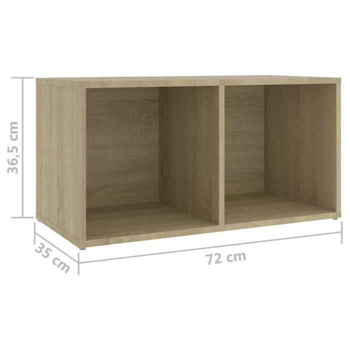 Dulapuri TV 2 buc., stejar Sonoma,72x35x36,5 cm, lemn prelucrat - WALTI WALTI