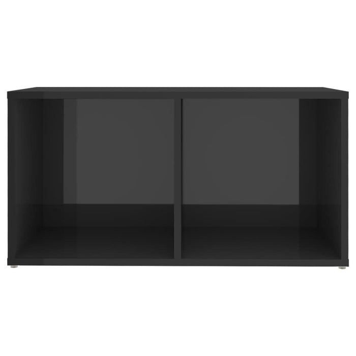 Dulapuri TV 4 buc gri extralucios 72x35x36,5 cm lemn prelucrat - WALTI WALTI