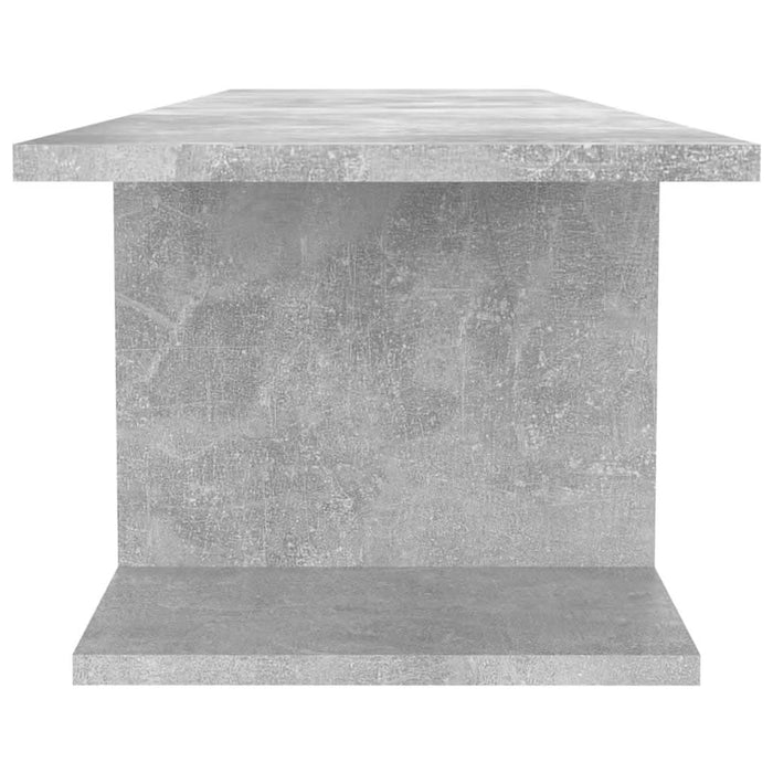 Dulap TV montat pe perete, gri beton, 103x30x26,5 cm - WALTI WALTI