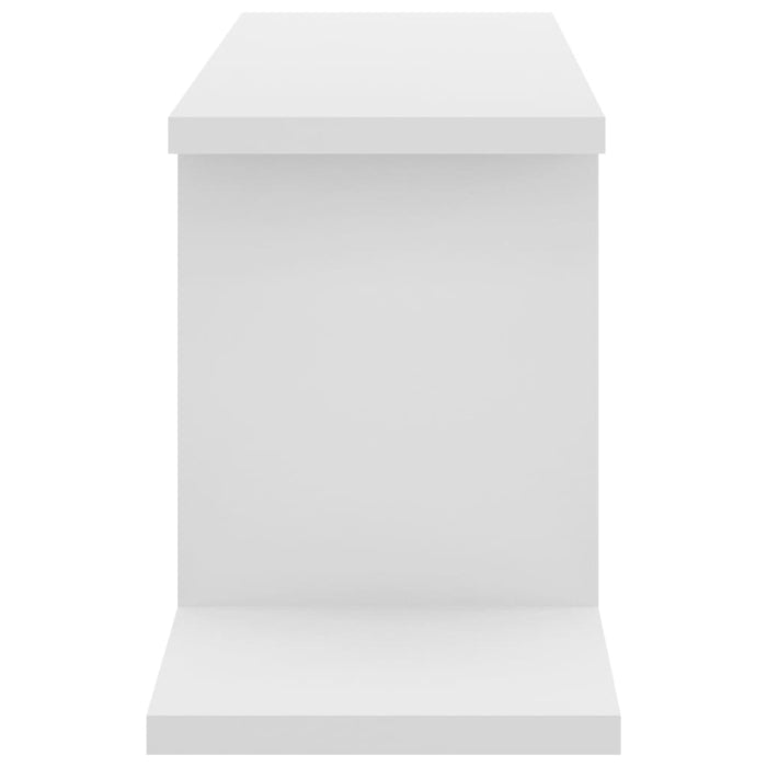 Raft TV cu montaj pe perete, alb, 125x18x23 cm, PAL - WALTI WALTI