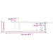Raft TV cu montaj pe perete, stejar sonoma, 125x18x23 cm, PAL - WALTI WALTI