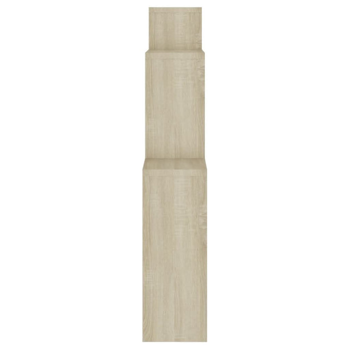 Raft de perete cub, stejar sonoma, 80x15x78,5cm, lemn prelucrat - WALTI WALTI
