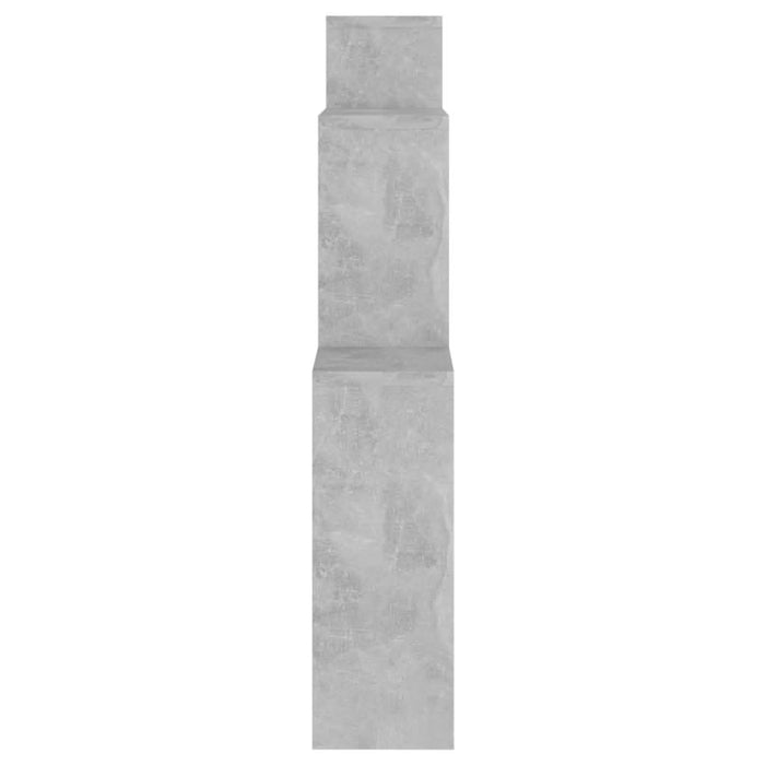 Raft de perete de cub, gri beton, 80x15x78,5 cm, PAL - WALTI WALTI