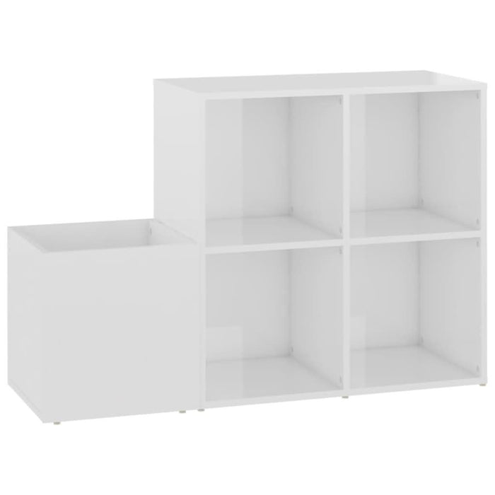 Pantofar de hol, alb extralucios, 105x35,5x70 cm, PAL - WALTI WALTI