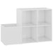 Pantofar de hol, alb extralucios, 105x35,5x70 cm, PAL - WALTI WALTI