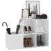 Pantofar de hol, alb extralucios, 105x35,5x70 cm, PAL - WALTI WALTI