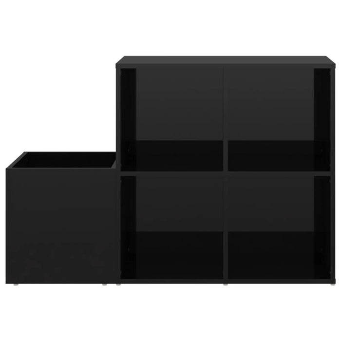 Pantofar de hol, negru extralucios, 105x35,5x70 cm, PAL - WALTI WALTI