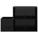 Pantofar de hol, negru extralucios, 105x35,5x70 cm, PAL - WALTI WALTI
