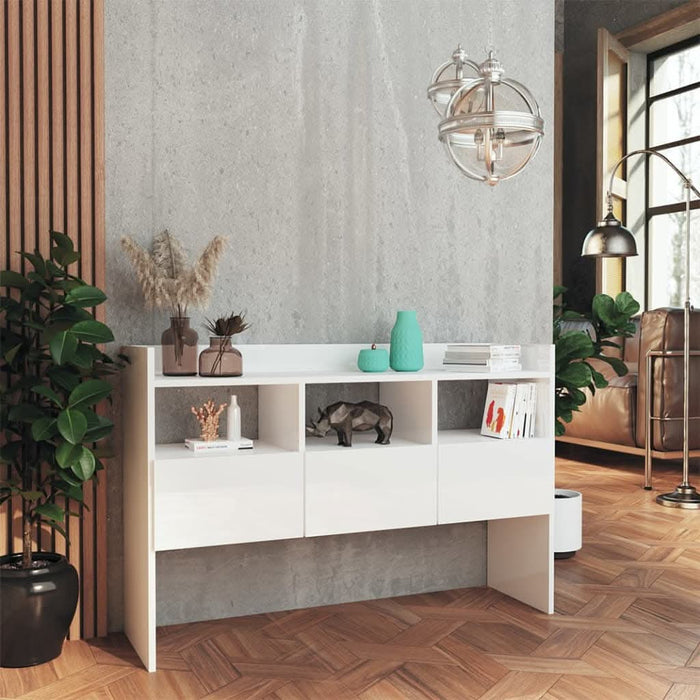 Servantă, alb extralucios, 105x30x70 cm, PAL - WALTI WALTI