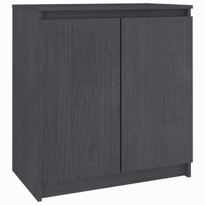 Dulap lateral, gri, 60x36x65 cm, lemn masiv de pin - WALTI WALTI