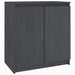 Dulap lateral, gri, 60x36x65 cm, lemn masiv de pin - WALTI WALTI