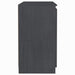 Dulap lateral, gri, 60x36x65 cm, lemn masiv de pin - WALTI WALTI