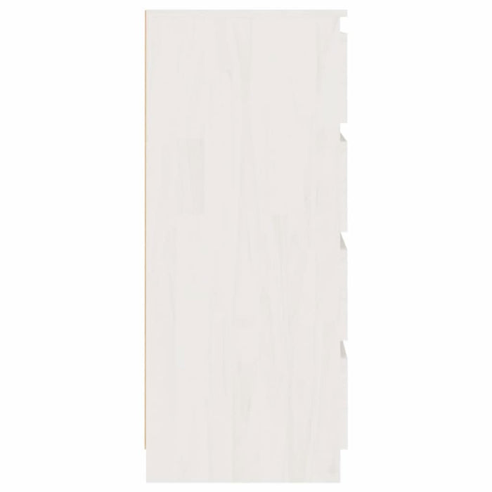 Dulap lateral, alb, 60x36x84 cm, lemn masiv de pin - WALTI WALTI