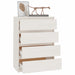 Dulap lateral, alb, 60x36x84 cm, lemn masiv de pin - WALTI WALTI