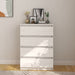 Dulap lateral, alb, 60x36x84 cm, lemn masiv de pin - WALTI WALTI