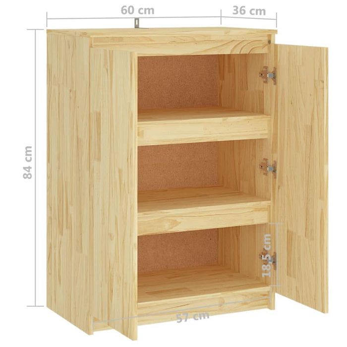 Dulap lateral, 60x36x84 cm, lemn masiv de pin - WALTI WALTI