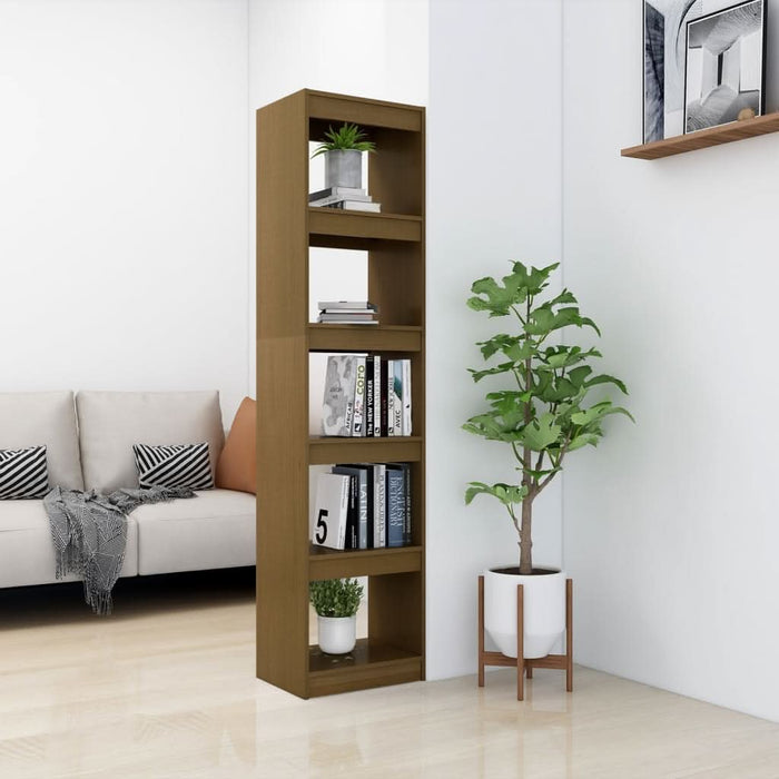 Bibliotecă/Separator cameră maro miere 40x30x167,5 cm lemn pin - WALTI WALTI