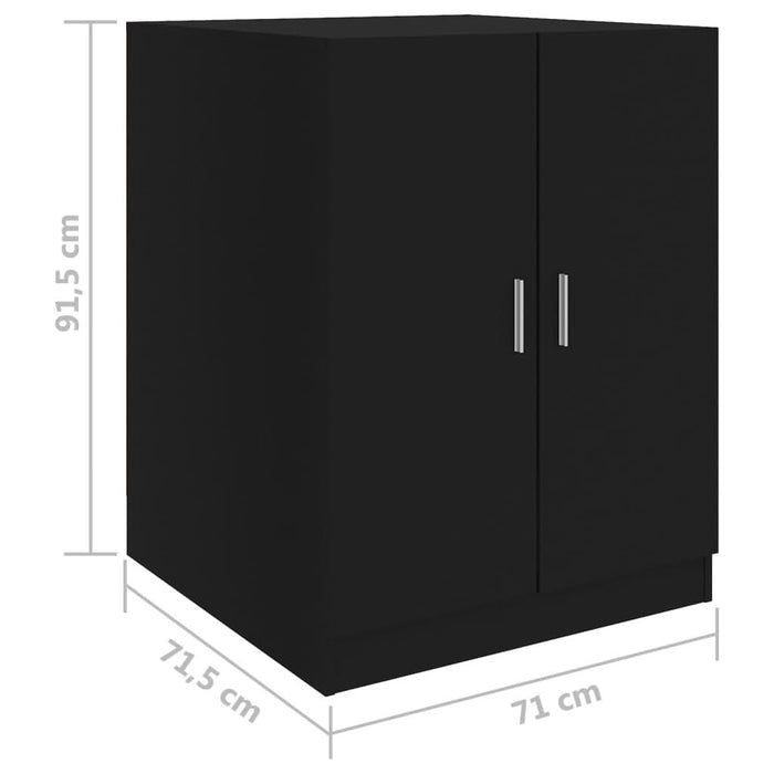Dulap mașină de spălat, negru, 71x71,5x91,5 cm - WALTI WALTI