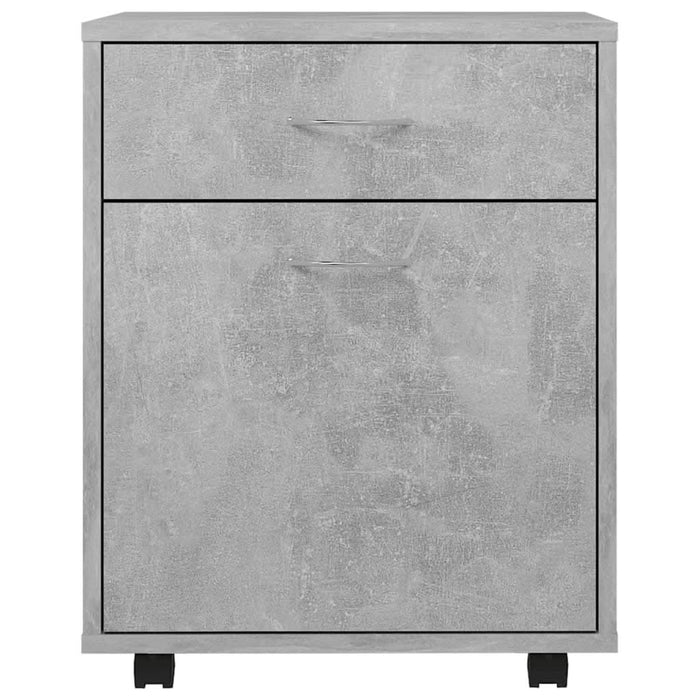 Dulap cu roți, gri beton, 45x38x54 cm, PAL - WALTI WALTI