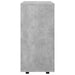 Dulap cu roți, gri beton, 60x35x75 cm, PAL - WALTI WALTI