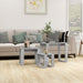 Mese suprapuse, 3 buc., gri beton, lemn compozit - WALTI WALTI