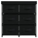 Dulap depozitare cu 6 sertare, negru, 55x29x55 cm, oțel - WALTI WALTI
