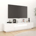 Comodă TV cu lumini LED, alb, 180x35x40 cm - WALTI WALTI