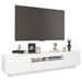 Comodă TV cu lumini LED, alb, 180x35x40 cm - WALTI WALTI