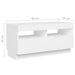 Comodă TV cu lumini LED, alb, 180x35x40 cm - WALTI WALTI