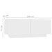 Comodă TV cu lumini LED, alb, 180x35x40 cm - WALTI WALTI