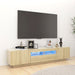 Comodă TV cu lumini LED, stejar sonoma, 180x35x40 cm - WALTI WALTI