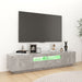 Comodă TV cu lumini LED, gri beton, 180x35x40 cm - WALTI WALTI
