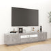 Comodă TV cu lumini LED, gri beton, 180x35x40 cm - WALTI WALTI