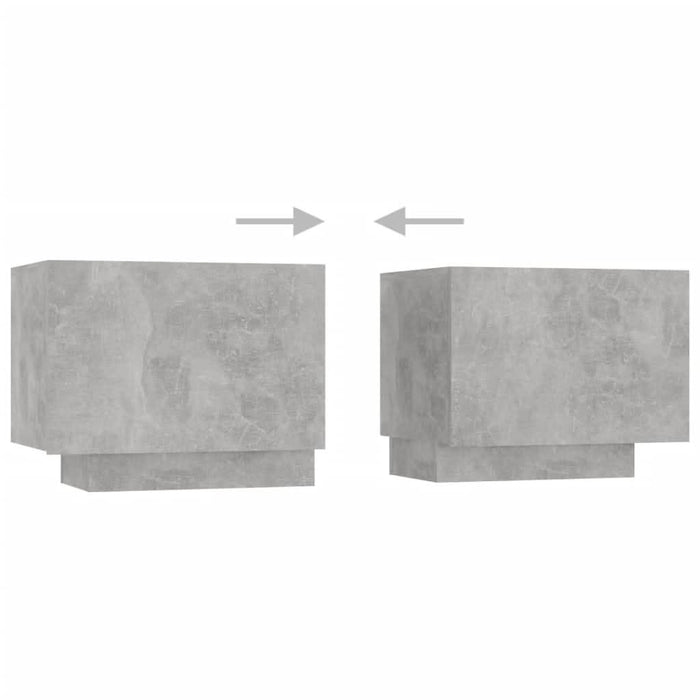 Comodă TV cu lumini LED, gri beton, 180x35x40 cm - WALTI WALTI