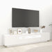 Comodă TV cu lumini LED, alb, 200x35x40cm - WALTI WALTI