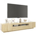 Comodă TV cu lumini LED, stejar sonoma, 200x35x40 cm - WALTI WALTI