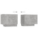 Comodă TV cu lumini LED, gri beton, 200x35x40 cm - WALTI WALTI