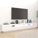 Comodă TV cu lumini LED, alb, 260x35x40 cm - WALTI WALTI