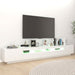 Comodă TV cu lumini LED, alb, 260x35x40 cm - WALTI WALTI