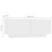 Comodă TV cu lumini LED, alb, 260x35x40 cm - WALTI WALTI