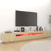 Comodă TV cu lumini LED, stejar Sonoma, 260x35x40 cm - WALTI WALTI