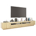 Comodă TV cu lumini LED, stejar Sonoma, 260x35x40 cm - WALTI WALTI